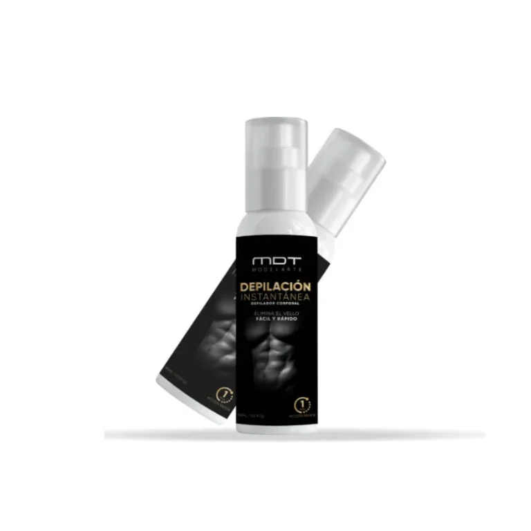 Foto de recipiente de depilación instantánea para hombre maquilado por Novamakers